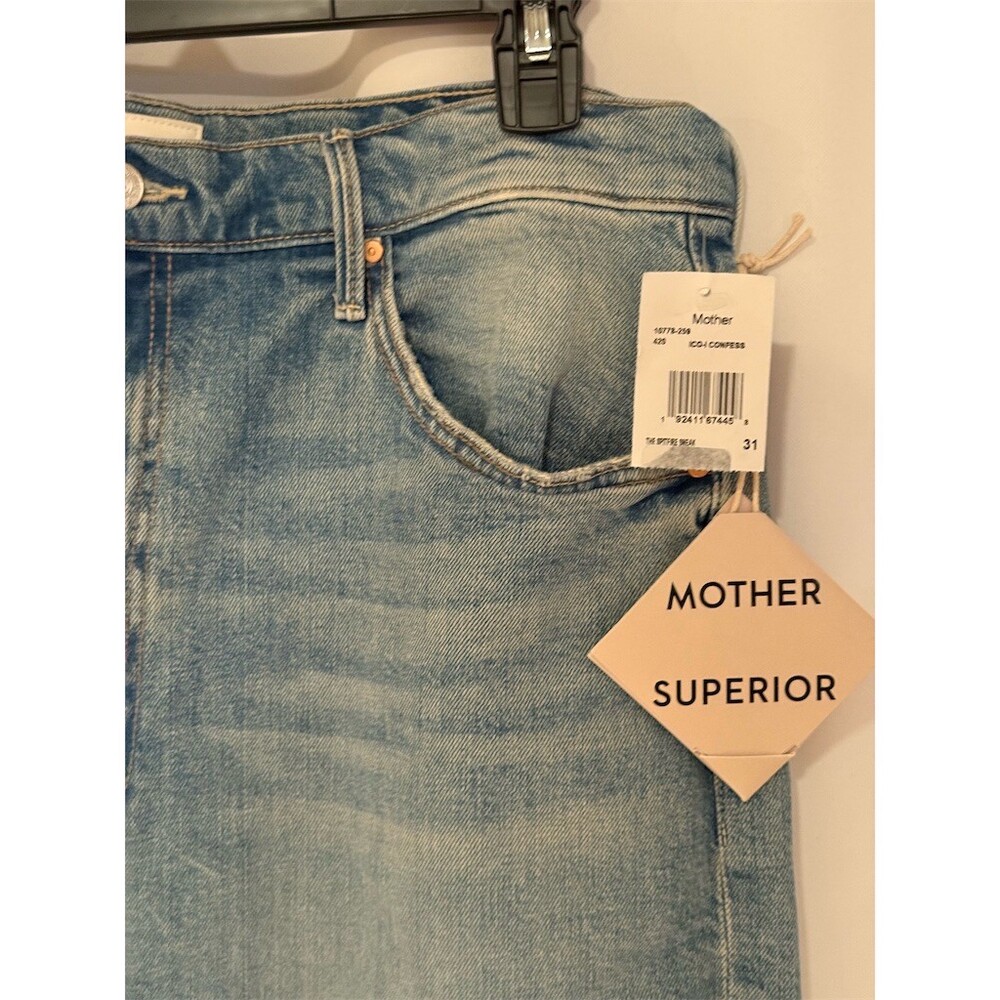 MOTHER Superior The Ditcher Jean Womens Size 31 Light Wash Blue Straight - Picture 3 of 15